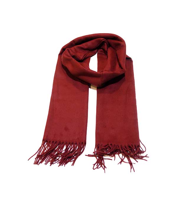 Écharpe bordeaux unisexe 55 x 190