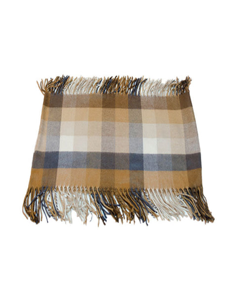 Écharpe boucle avec motif à carreaux