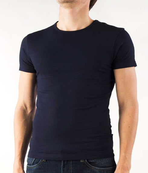 T-shirt-bodyfit-r-neck-stretch