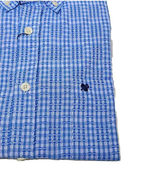 Chemise petit carreaux bleu