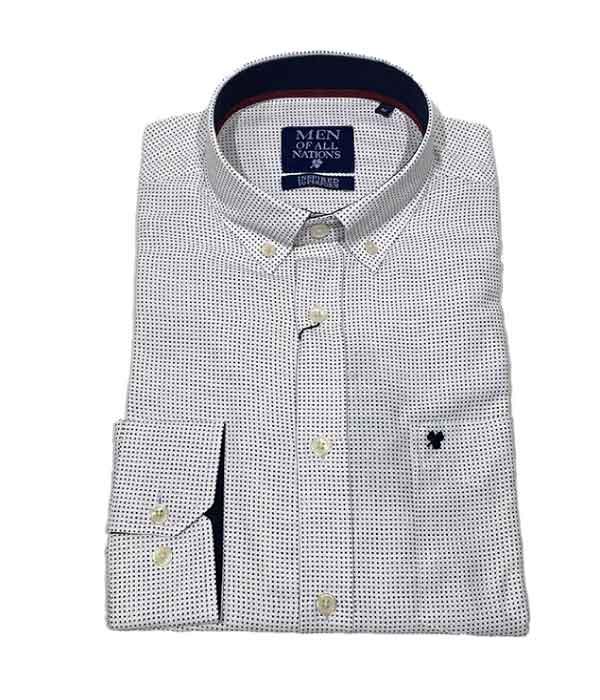 Chemise blanche motif