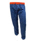 Pantalon pyjama bleu imprimé