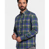 Chemise en Flanelle indigo muti-color Homme Hiver | Chaude et Confortable