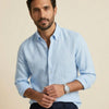 chemise bleu Ciel en pure lin organique classic fit