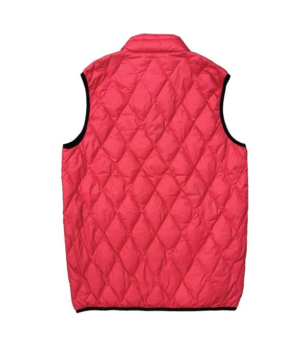 Gilet corail matelassé avec coupe ajusté