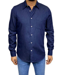 Chemise En Jeans Regular Délavage Dark Blue