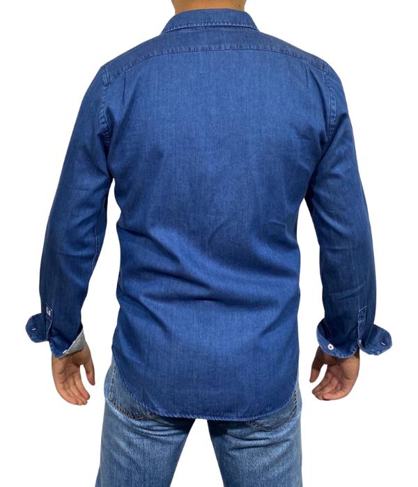 Chemise En Jeans Regular Délavage medium