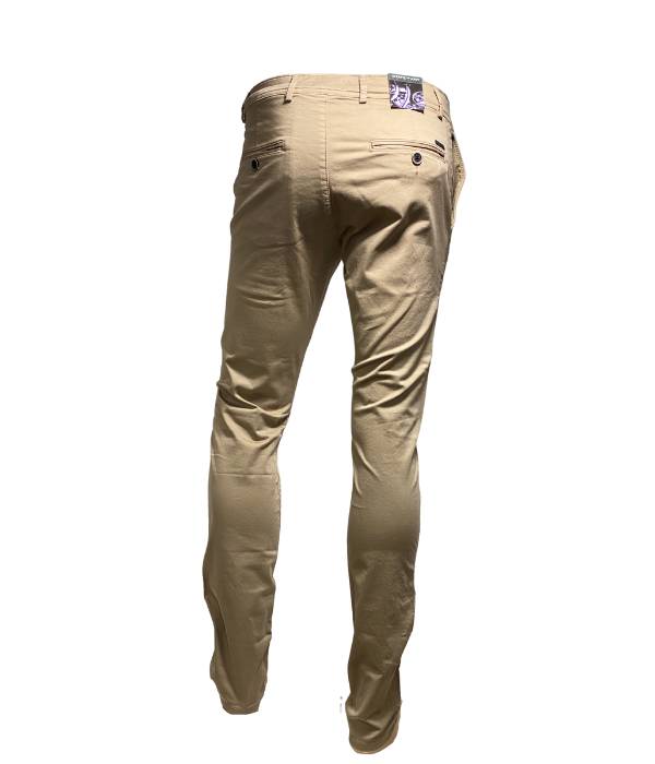 Pantalon chino beige regular fit