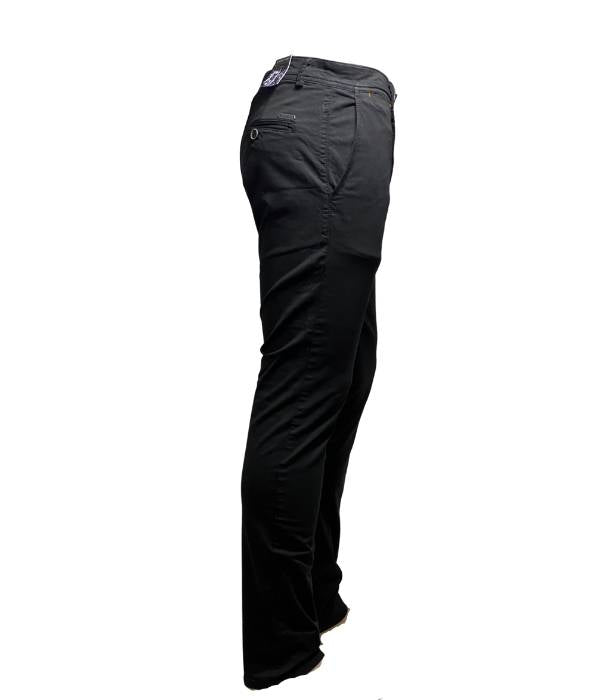 Pantalon chino noir de coupe regular