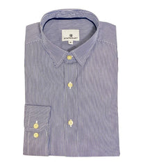 chemise rayé bleu sans bouton