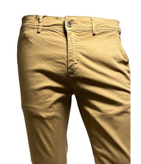 Pantalon chino tabac de coupe regular