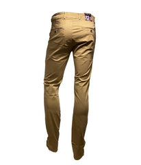 Pantalon chino tabac de coupe regular