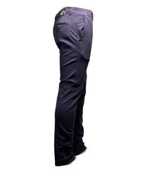 Pantalon chino bleu encre de coupe regular