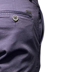 Pantalon chino bleu encre de coupe regular