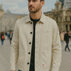Veste Beige 'Broad Bro ' en Sergé de Coton
