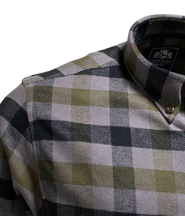 Chemise carreaux flanelle v regular fit