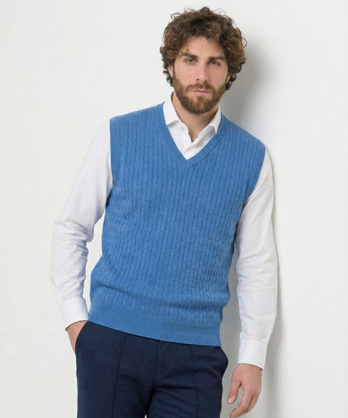Gilet Homme GREEN COAST – 100% Coton Filo di Scozia | Made in Italy
