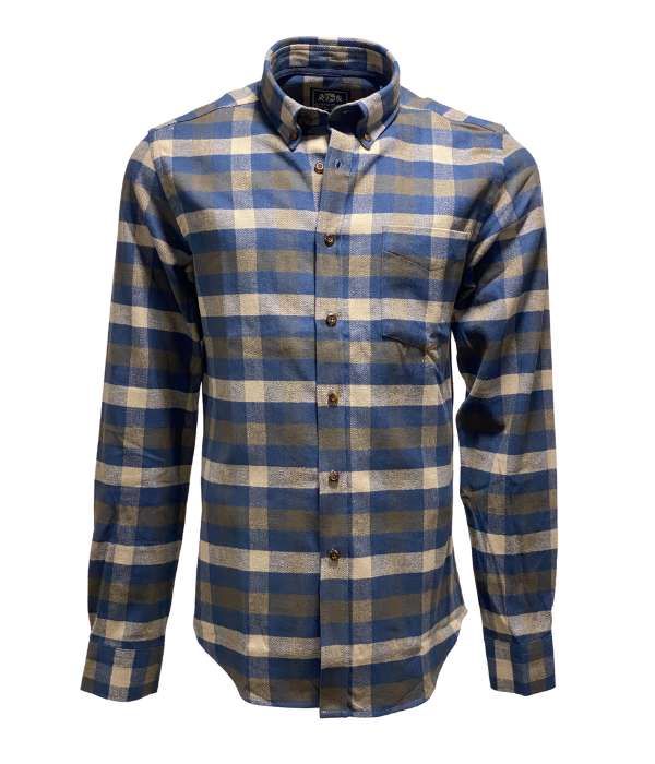 Chemise flanelle à carreaux régular-