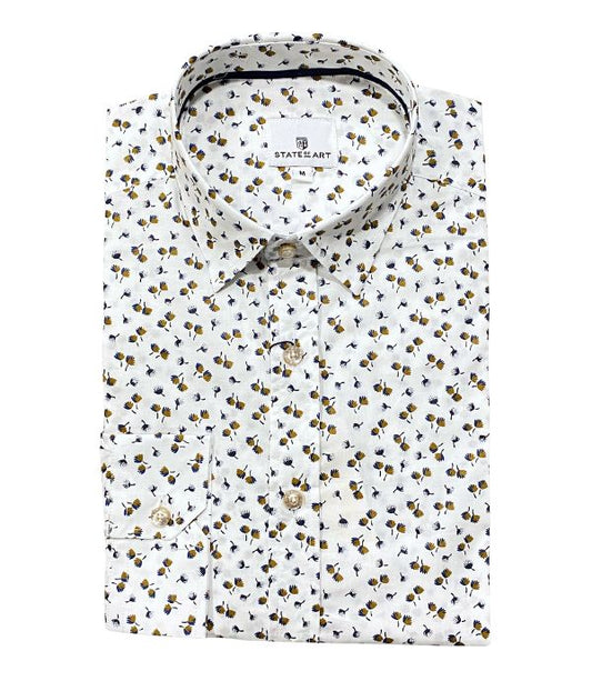 chemise blanche imprimée floral 600