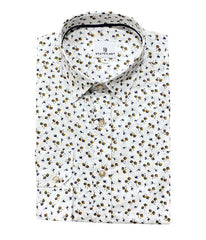 chemise blanche imprimée floral