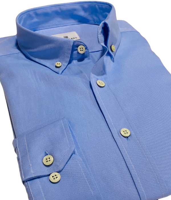 Chemise Oxford bleu ocean unie