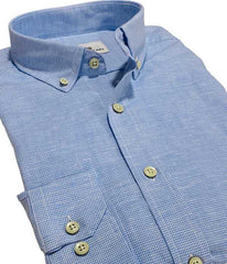 Chemise bleu petit carreaux