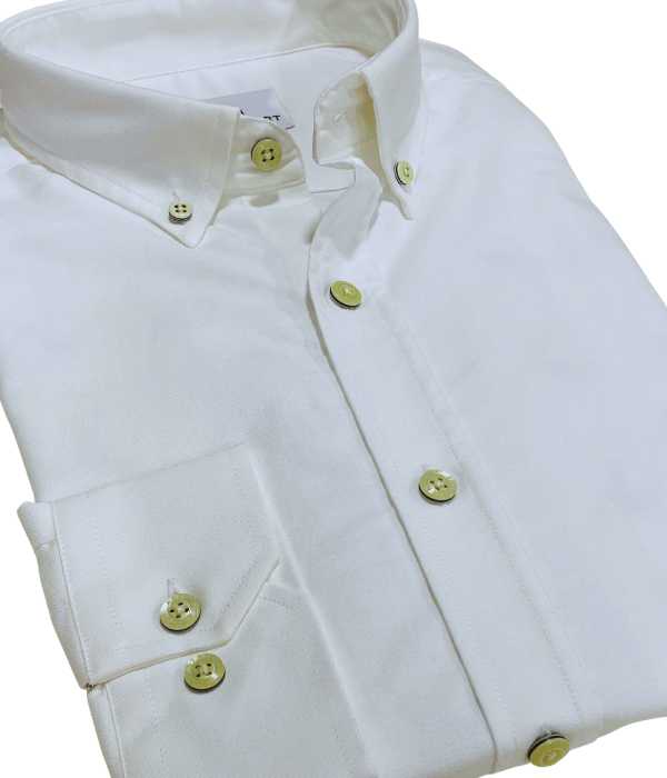 Chemise Oxford blanche unie