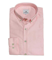 Chemise oxford rose unie