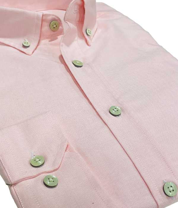 Chemise oxford rose unie