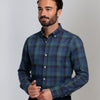 Chemise à carreaux multi-color bleu / vert