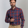 Chemise à carreaux multi-color bleu / rouge
