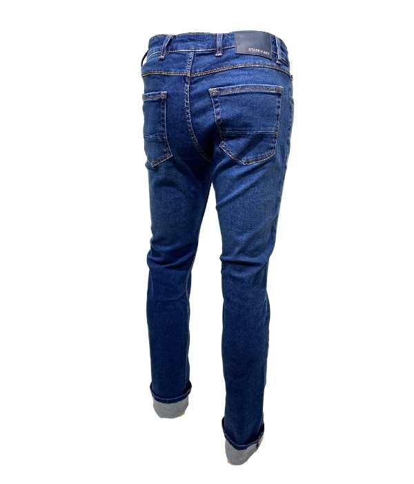 Jeans mid bleu regular fit