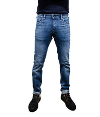 Medium light premium denim slim fit