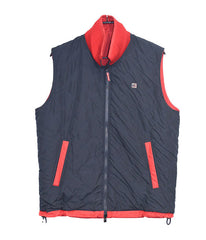 Gillet double face bleu/rouge