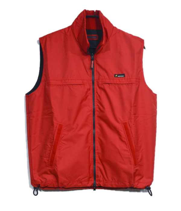 Gillet double face bleu/rouge