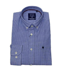 Chemise bleu imprimé