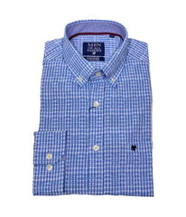 Chemise petit carreaux bleu